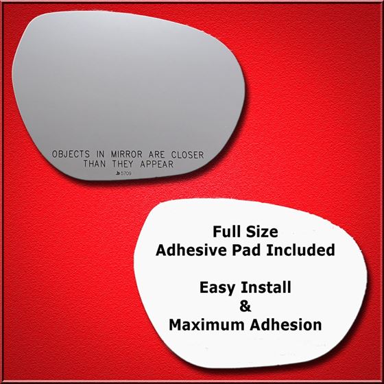 Mirror Glass Replacement + Full Adhesive for 16-19