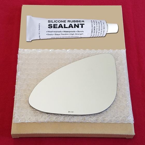 Mirror Glass Replacement + Silicone Adhesive for 1