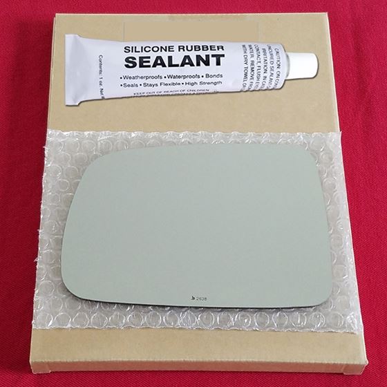 Mirror Glass Replacement + Silicone Adhesive for O