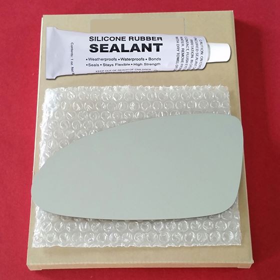 Mirror Glass Replacement + Silicone Adhesive for 0