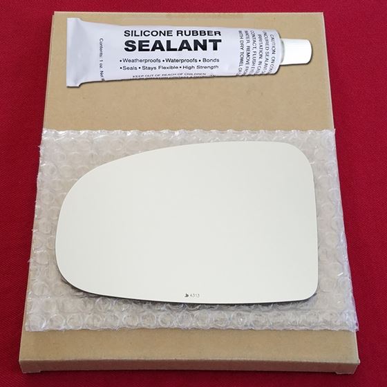 Mirror Glass Replacement + Silicone Adhesive for 1