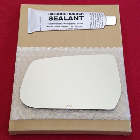 Mirror Glass Replacement + Silicone Adhesive for 1