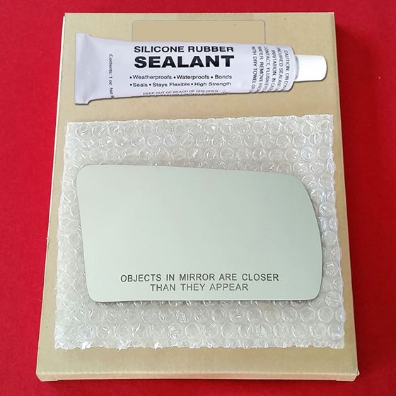 Mirror Glass Replacement + Silicone Adhesive for 8