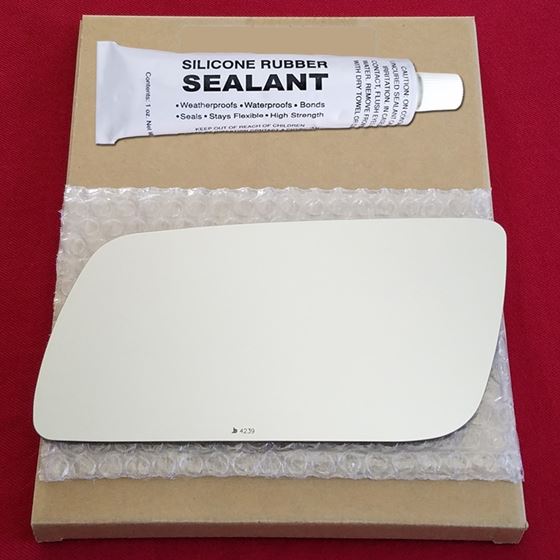 Mirror Glass Replacement + Silicone Adhesive for 0