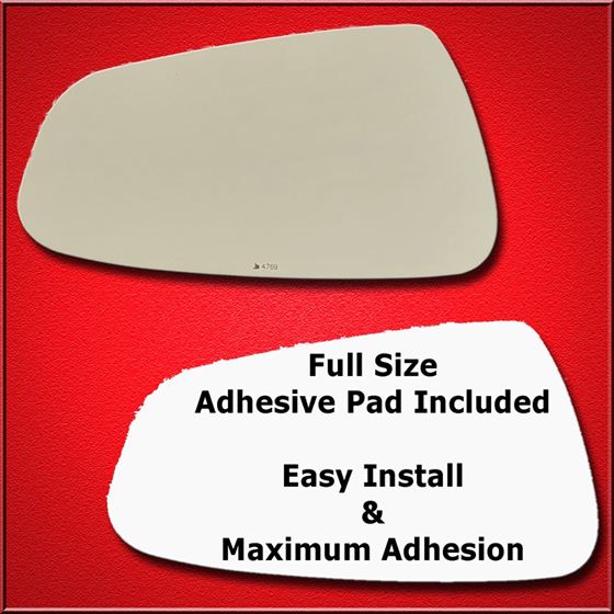 Mirror Glass Replacement + Full Adhesive for 12-20