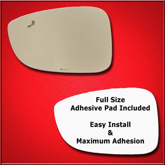 Mirror Glass Replacement + Full Adhesive for 18-19