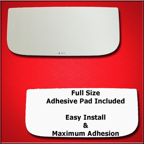 Mirror Glass Replacement + Full Adhesive for Silve
