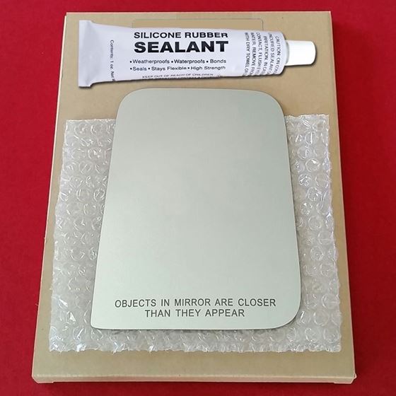 Mirror Glass Replacement + Silicone Adhesive for 8