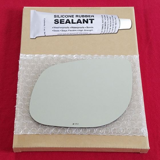 Mirror Glass Replacement + Silicone Adhesive for 2