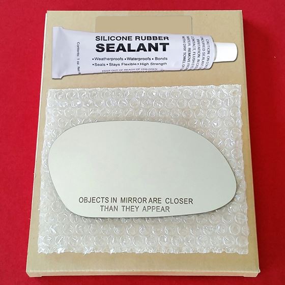 Mirror Glass Replacement + Silicone Adhesive for S