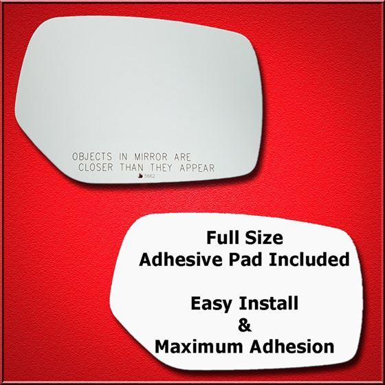 Mirror Glass Replacement + Full Adhesive for 15-16