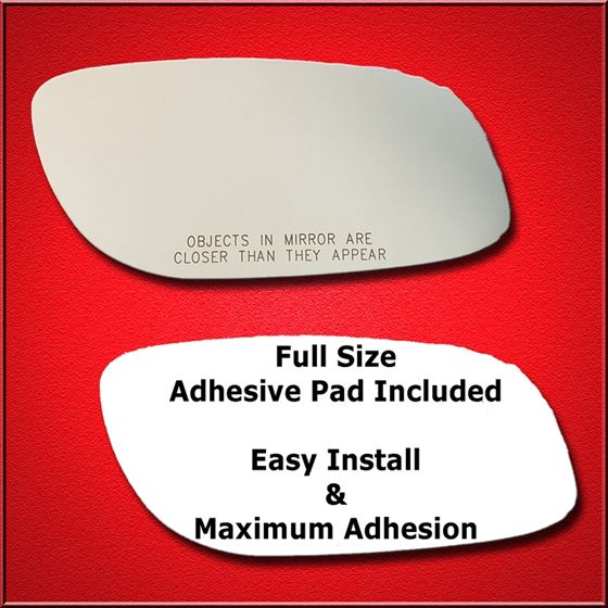 Mirror Glass Replacement + Full Adhesive for 10-14