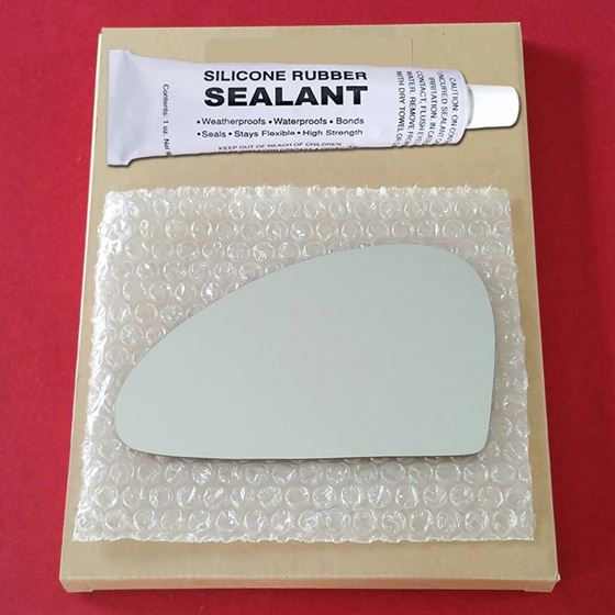 Mirror Glass Replacement + Silicone Adhesive for 9