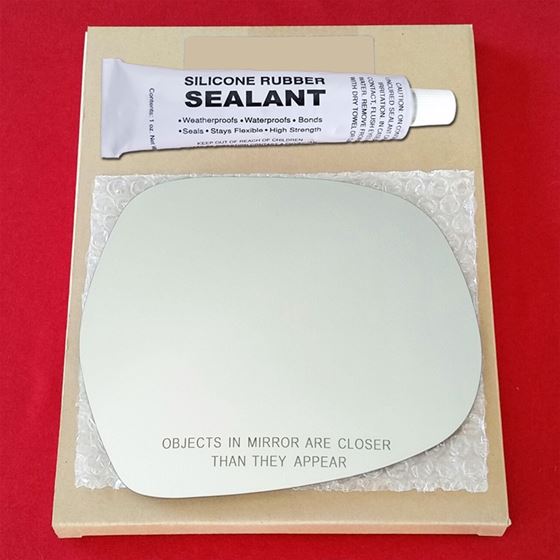 Mirror Glass Replacement + Silicone Adhesive for L