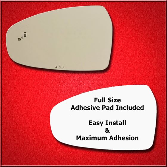 Mirror Glass Replacement + Full Adhesive for 19-19