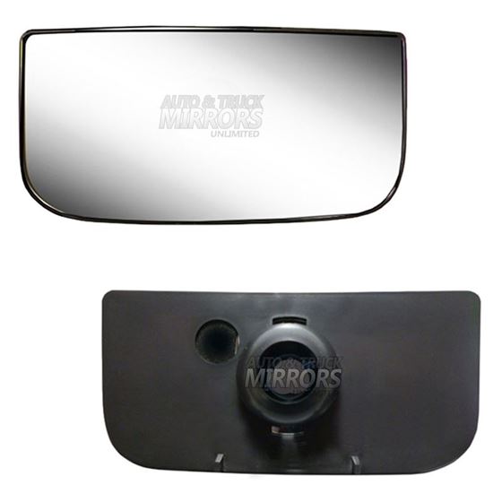 Fits 00-16 GMC Sierra Driver Side Mirror Glass wit